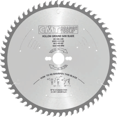 CMT Orange Tools Ø300x60 Oluklu Testere — MDF Lam Yüzeylerde Yüksek Kaliteli Kesim Performansı