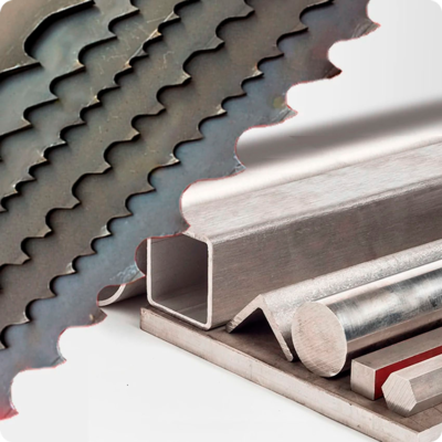 Bi-Metal Şerit Testere. Dolu ve Profil Malzeme Kesim Uygulaması